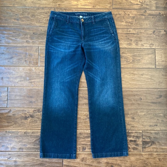 Banana Republic Womens 31P Dark Wash Straight Leg Jeans Classic - Picture 1 of 10